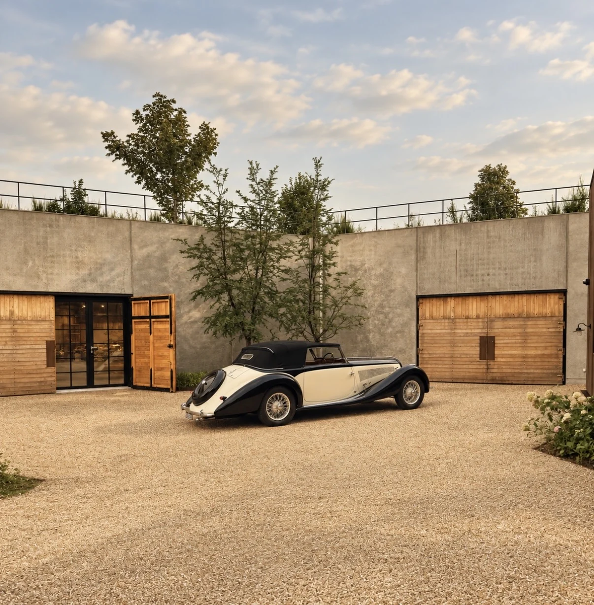 Zone 7 — Uderum, porte & betontrappe